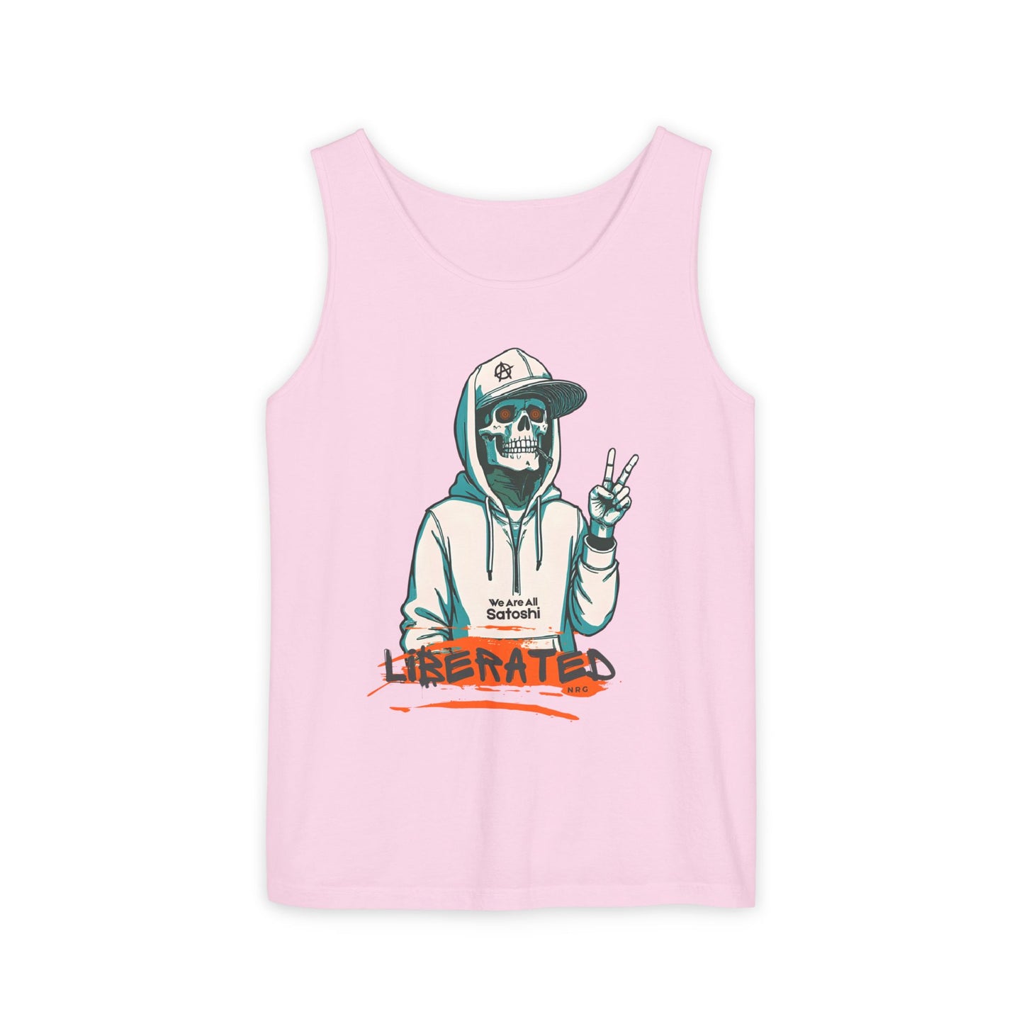 We Are All Satoshi Liberated NRG Skeleton Tank Top