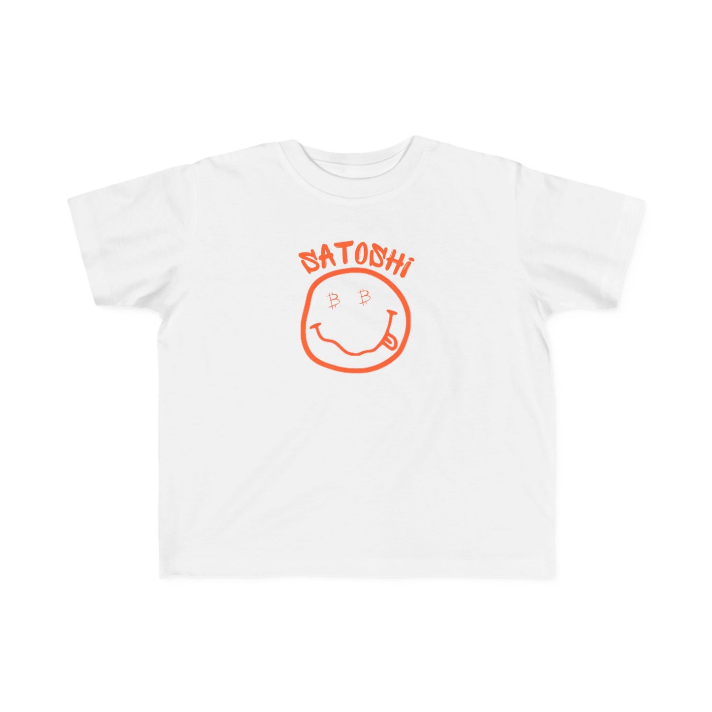 Bitcoin Eyed Satoshi Smiley Toddler T-Shirt