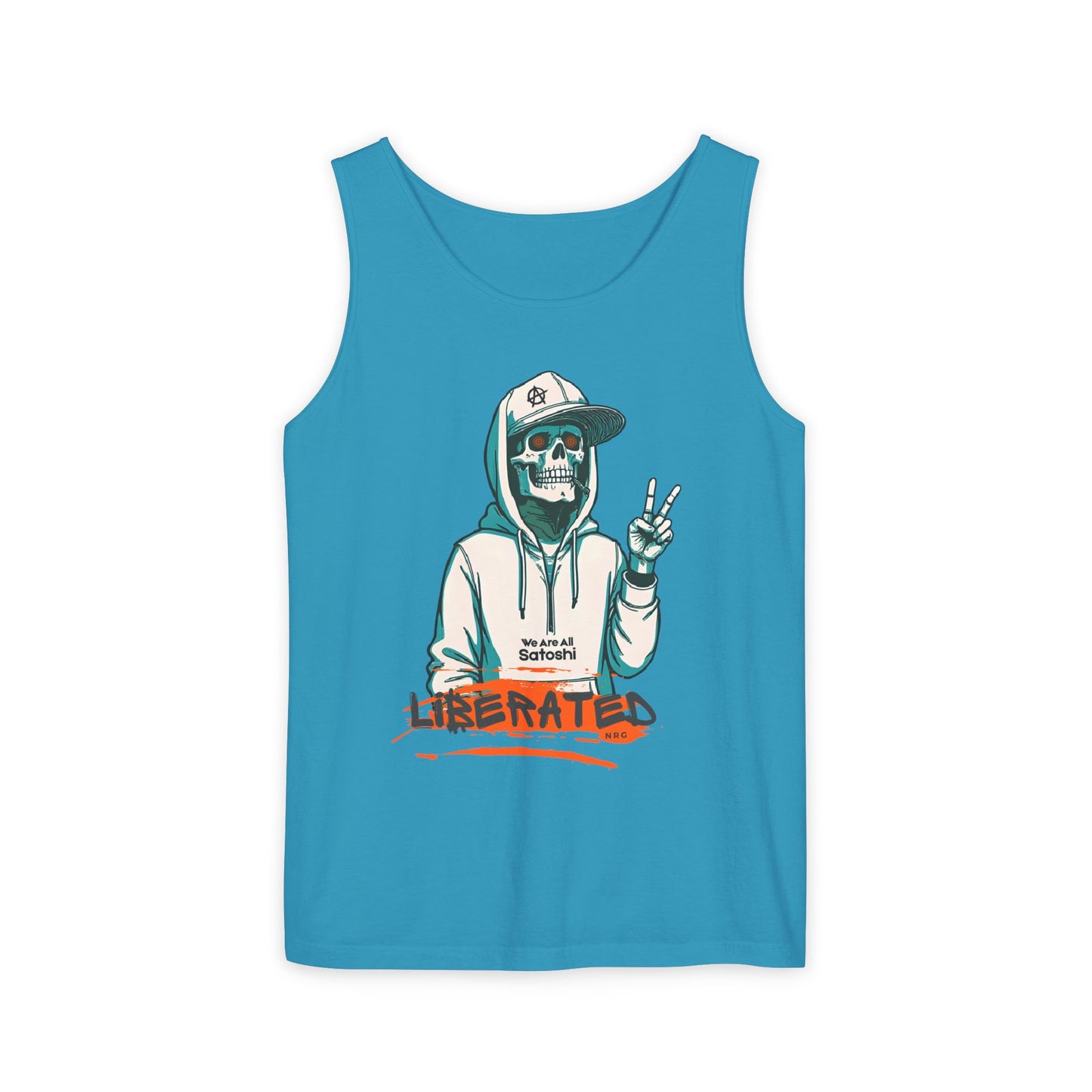 We Are All Satoshi Liberated NRG Skeleton Tank Top
