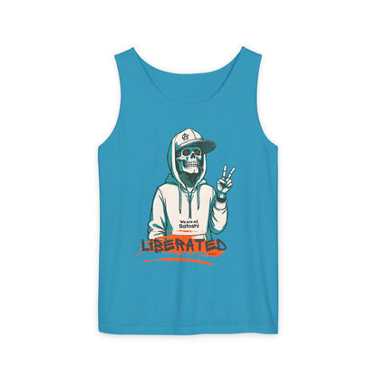 We Are All Satoshi Liberated NRG Skeleton Tank Top