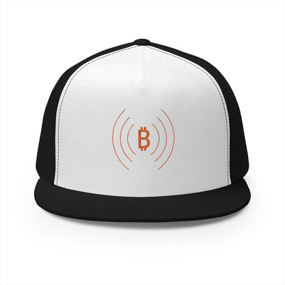 The Bitcoin Broadcast Flat Brim Trucker Hat