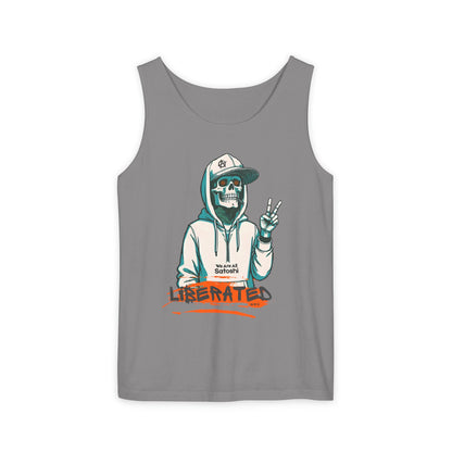 We Are All Satoshi Liberated NRG Skeleton Tank Top