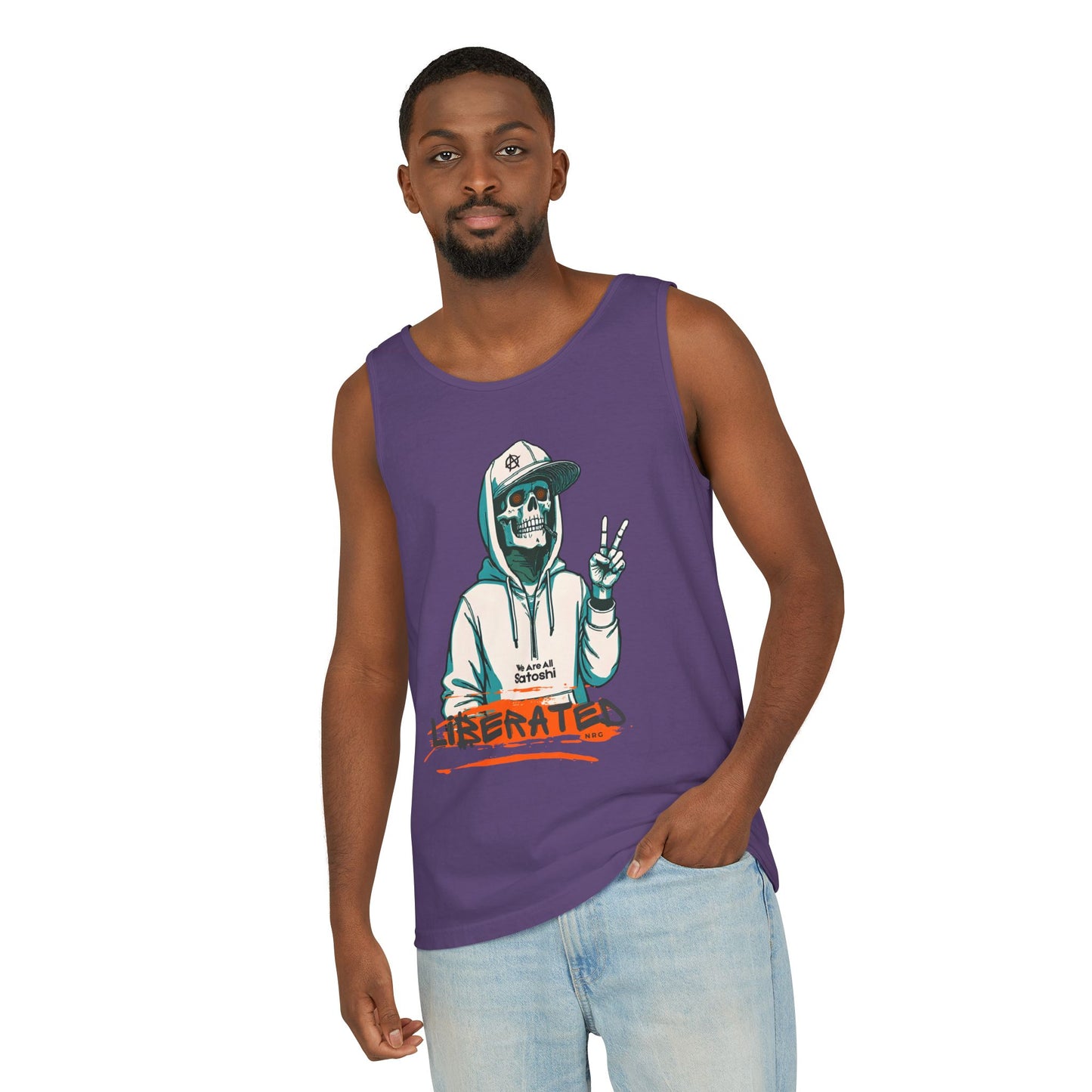 We Are All Satoshi Liberated NRG Skeleton Tank Top