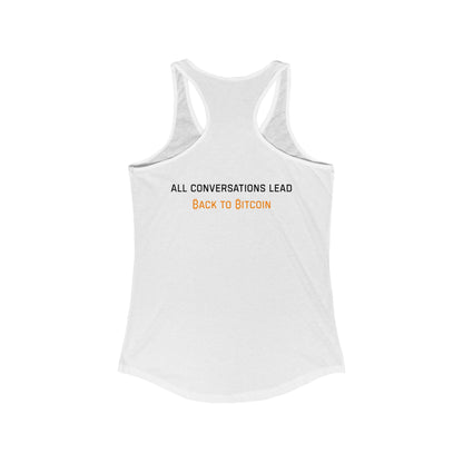 The Bitcoin Broadcast Women's Racerback Tank