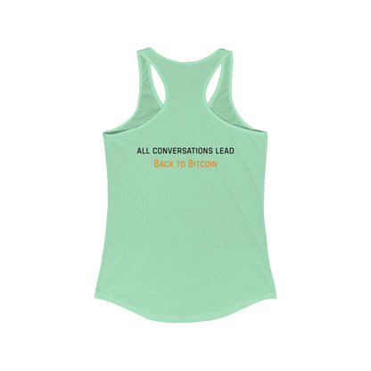 The Bitcoin Broadcast Women's Racerback Tank