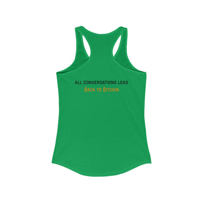 The Bitcoin Broadcast Women's Racerback Tank