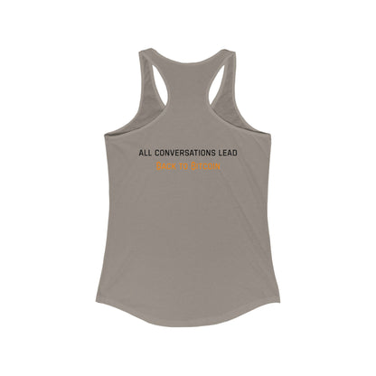 The Bitcoin Broadcast Women's Racerback Tank