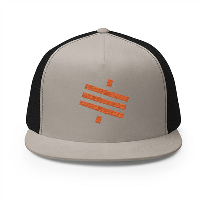 SATS Symbol Unisex Flat Brim Trucker Hat