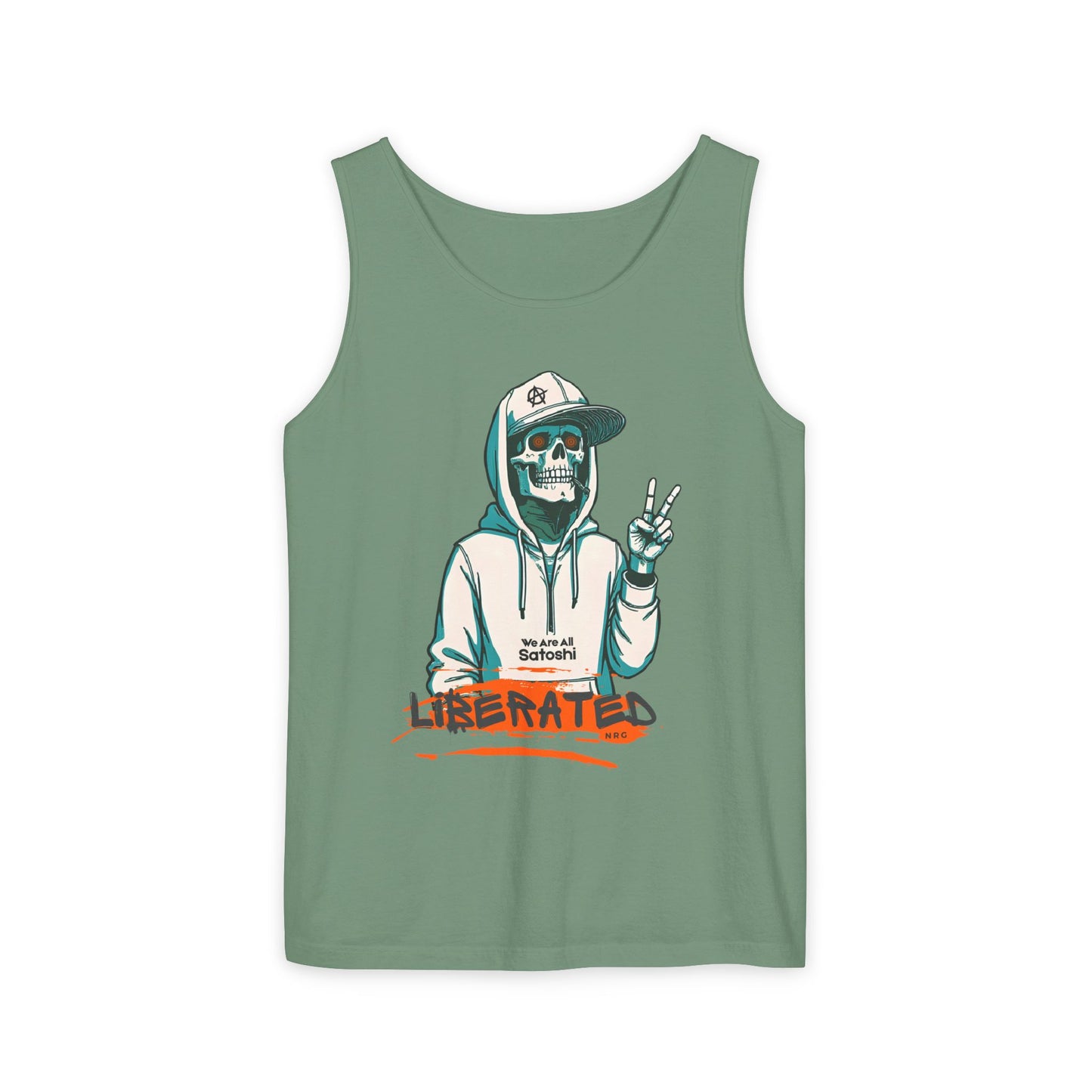 We Are All Satoshi Liberated NRG Skeleton Tank Top