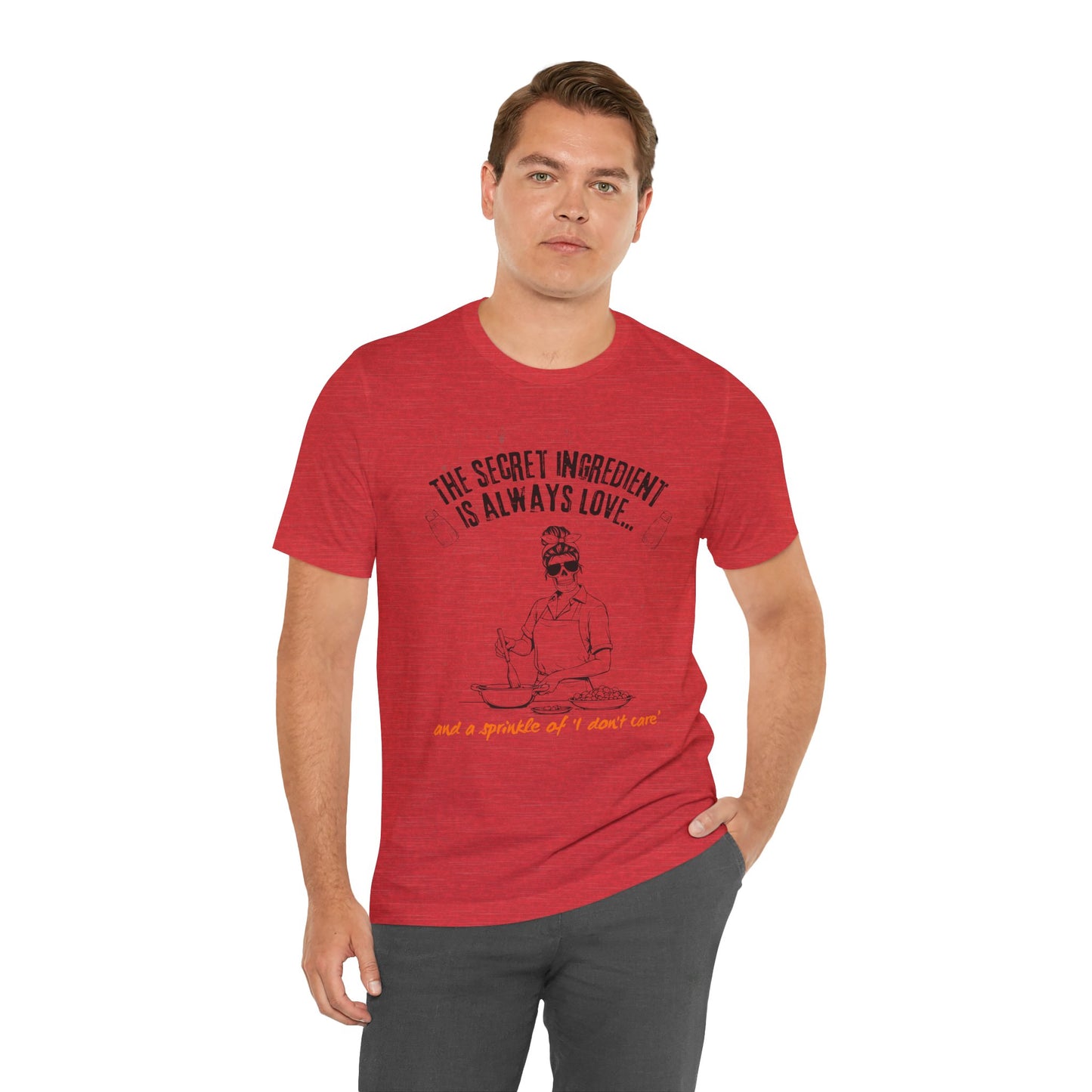 Love-Inspired Cooking Tee, Funny Shirt, Gift for Foodies, Unisex T-Shirt, Perfect for Occasions, Casual Wear