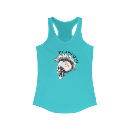 Bitcoin Army Hard Money Anarchists Women's Racerback Tank