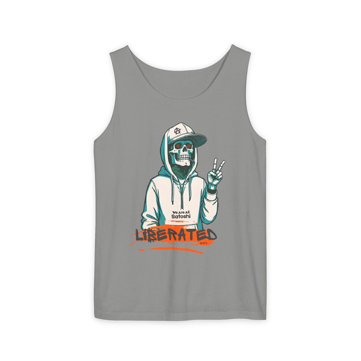 We Are All Satoshi Liberated NRG Skeleton Tank Top
