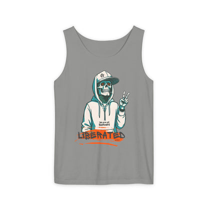 We Are All Satoshi Liberated NRG Skeleton Tank Top