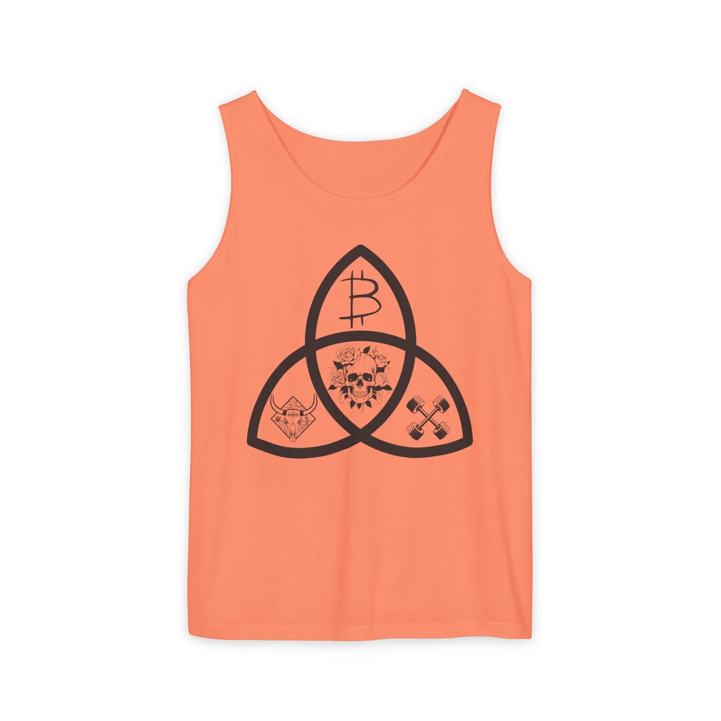 Beef Barbells & Bitcoin Trifecta Trendy Unisex Tank Top