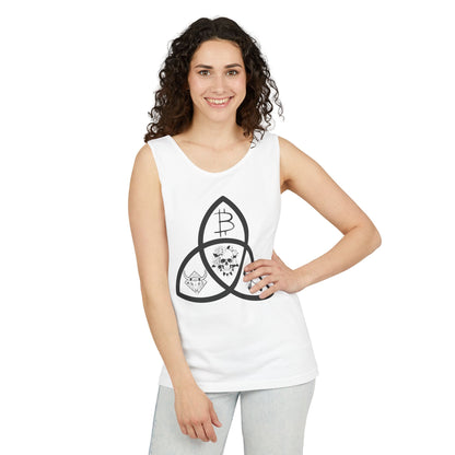 Beef Barbells & Bitcoin Trifecta Trendy Unisex Tank Top