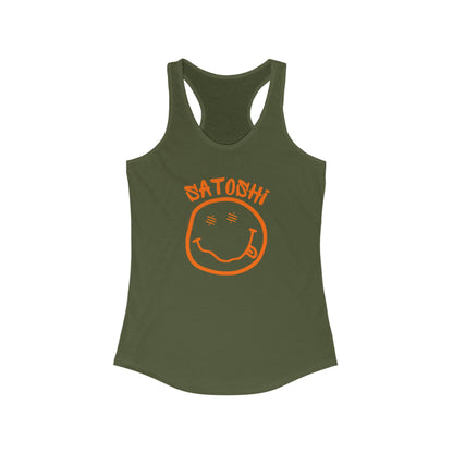 SATS Eyed Satoshi Smiley Women's Racerback Tank